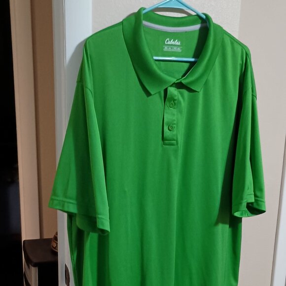 Cabela's Polo Shirt Mens Size 3XL Green Short Sleeve - Picture 3 of 11
